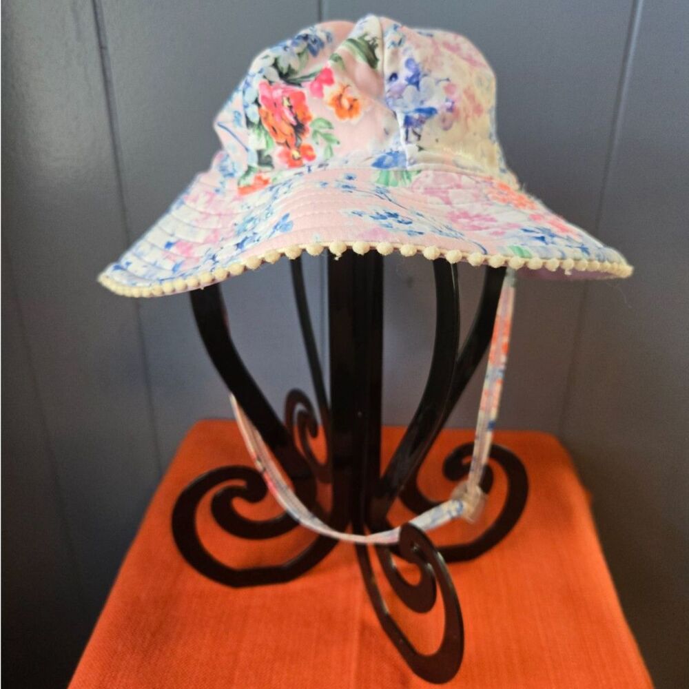Millymook Girl's Bucket Hat Size 12-24 Months 48cm Imogen Floral Pattern